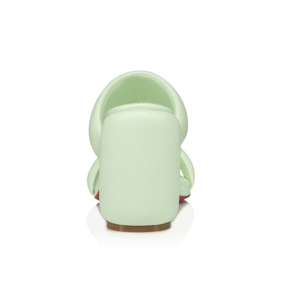 Christian Louboutin Inflama Sab 85 Block Heeled Sandals in Green Sz 39 Sz 9 - Picture 4 of 8
